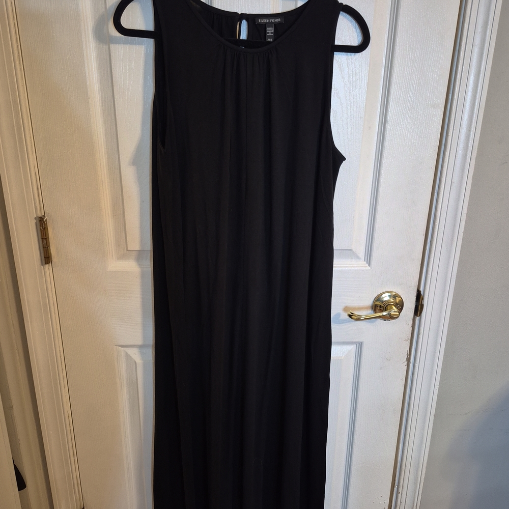 Eileen Fisher Fine Jersey Round Neck Tank Dress